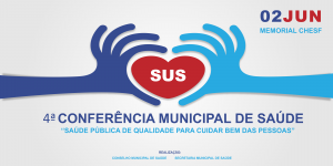 4ª Conferência Municipal de Saúde