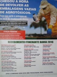 Prefeitura de Paulo Afonso Chegou a hora de devolver embalagens de agrotóxicos vazias