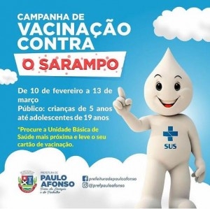 Vacinação contra o sarampo inicia e Dia D acontece neste sábado 15