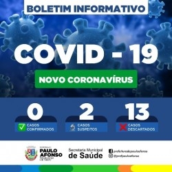BOLETIM NOVO CORONAVÍRUS COVID 19  23032020