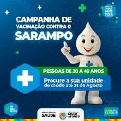 Campanha de vacinação contra o sarampo é prorrogada até 31 de agosto