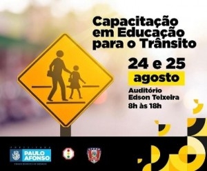 Educação para o trânsito promove palestra nos dias 24 e 25
