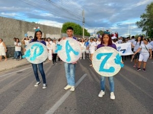 Prefeitura de Paulo Afonso Caminhada da Paz percorre ruas do centro de Paulo Afonso