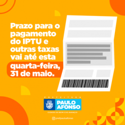 Prazo para o pagamento do IPTU e outras taxas vai até esta quarta feira 31