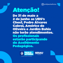 Mais quatro Unidades Básicas de Saúde são contempladas com o Acolhimento Pedagógico