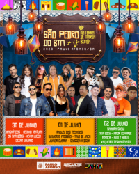 São Pedro no BTN reúne apresentações culturais e atrações musicais