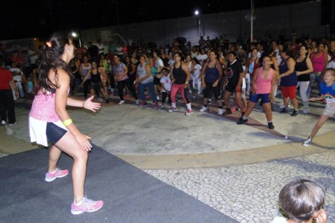 Abertura das aulas de Zumba e Aeróbica