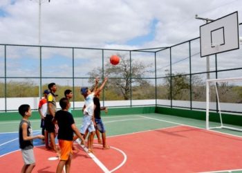 Inauguração da quadra poliesportiva do povoado Papagaio