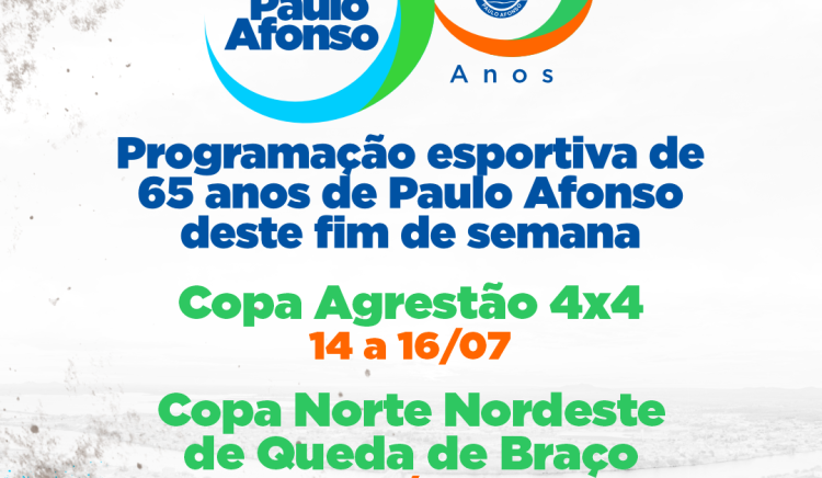 Programação esportiva de aniversário: Copa Agrestão 4×4 e VI Copa Norte e Nordeste de Luta de Braçoacontecem neste final de semana
