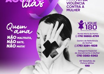 Prefeitura e instituições parceiras realizam campanha Agosto Lilás pelo fim da violência contra a mulher