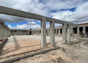 Construção da Escola Modelo do Marina França segue em andamento e obra está adiantada