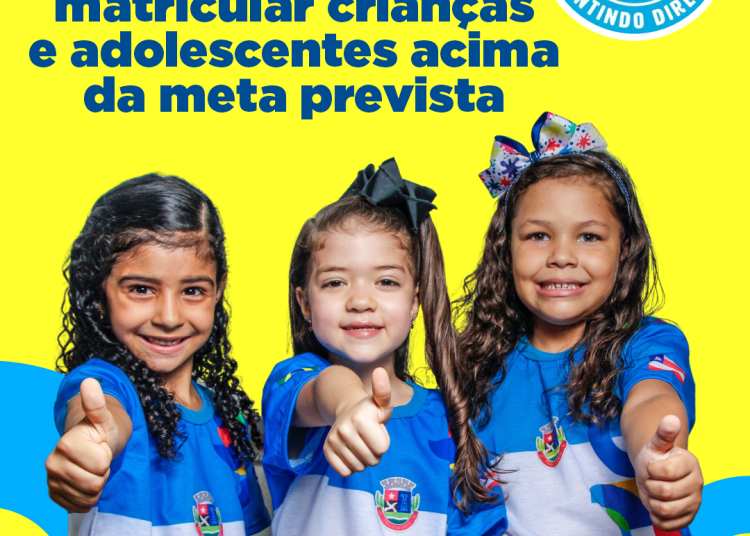 Paulo Afonso é destaque no Selo Unicef por matricular crianças e adolescentes acima da meta prevista