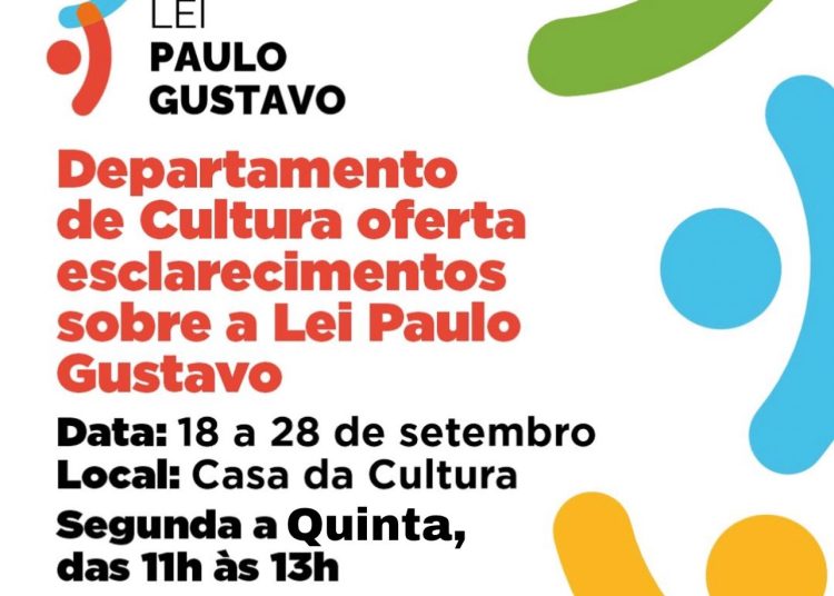 Departamento de Cultura oferta esclarecimentos sobre a Lei Paulo Gustavo