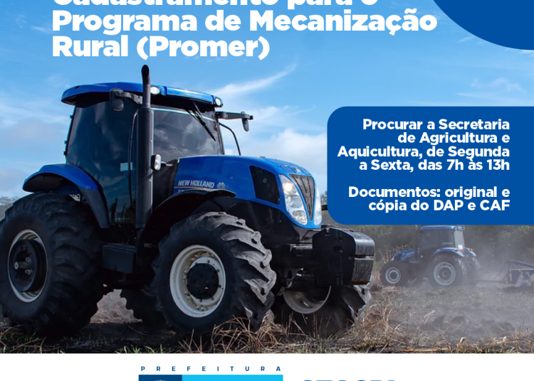 Seagri inicia cadastramento para aração de terra e limpeza de barreiros para o ano de 2024