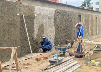 Obra do Estádio Álvaro de Carvalho, antigo Ruberleno, está em andamento e será totalmente requalificado