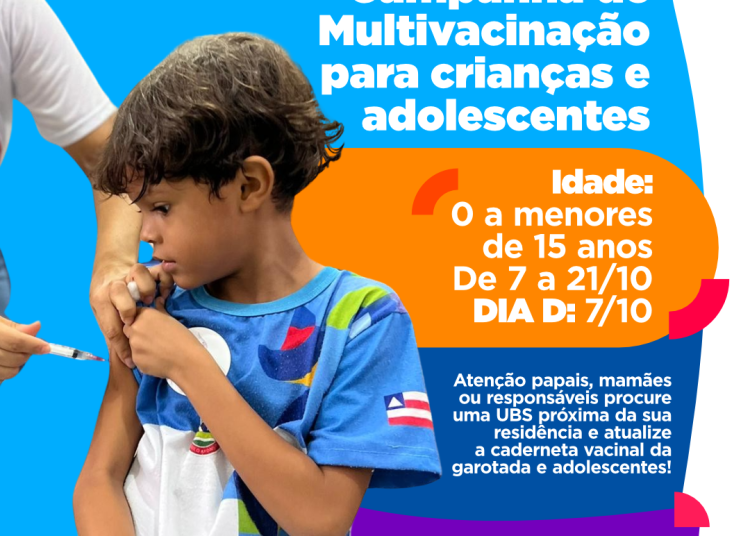campanha multivanação crianças 1 Prefeitura de Paulo Afonso Campanha de Multivacinação para crianças e adolescentes tem início com o Dia D, em 7 de outubro