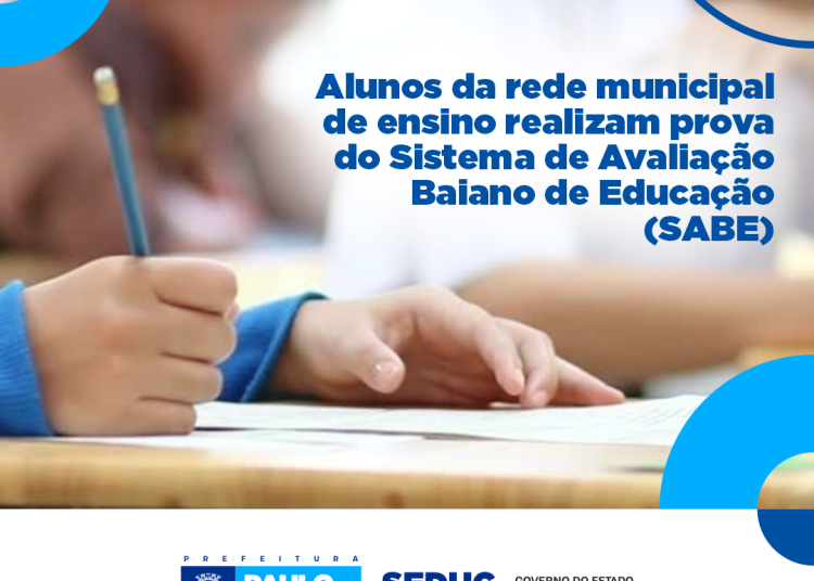 Alunos da rede municipal de ensino estão realizando a prova do SABE