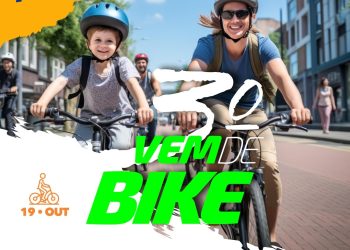 3º Vem de Bike será nesta quinta-feira (19) com passeio e sorteio de bindes