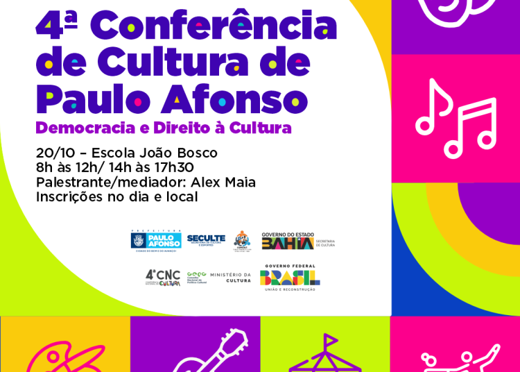 Conferência Municipal promove debates para o fortalecimento da cultura e acontece nesta sexta (20)