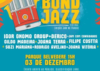 Bond Jazz Festival acontece neste domingo (3) com apoio da Prefeitura