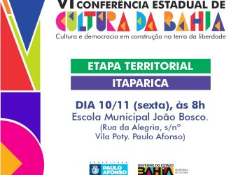 VI Conferência Estadual de Cultura acontece nesta sexta (10) na Escola João Bosco
