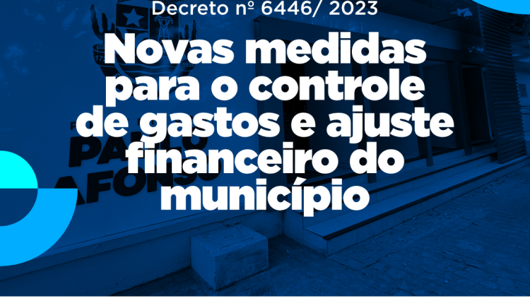 Marcondes decreta novas medidas para o controle de gastos e ajuste financeiro do município