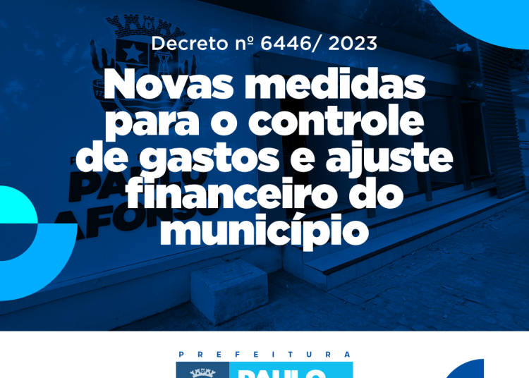 Marcondes decreta novas medidas para o controle de gastos e ajuste financeiro do município