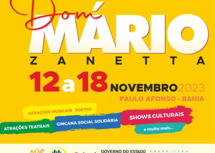 Semana Cultural Dom Mário Zanetta acontece de 12 a 18 de novembro com o apoio da Prefeitura
