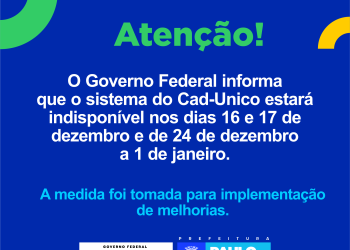 Sistema do Cadastro Único estará indisponível em dois períodos para implementação de melhorias