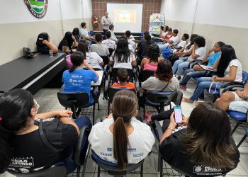 Jovens do NUCA participam de ação sobre educação democrática dentro de mais uma ação do Selo Unicef