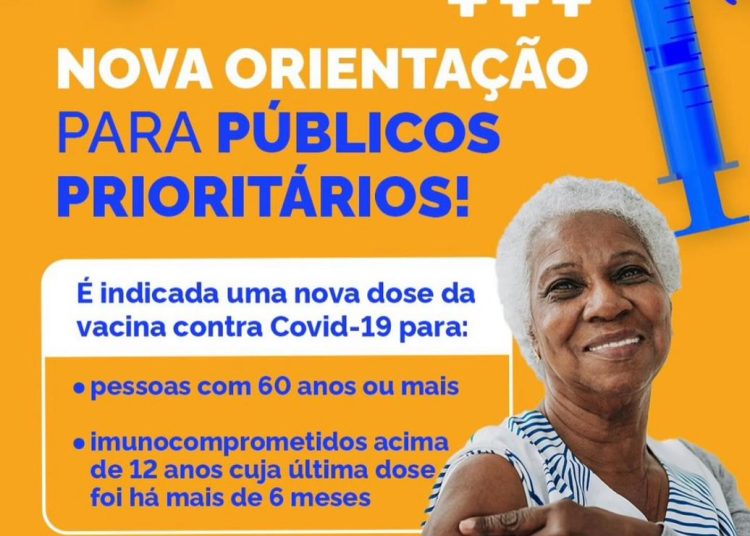 Ministério da Saúde recomenda nova dose da bivalente contra a covid-19 para a partir de 60 anos e imunocomprometidos acima de 12 anos
