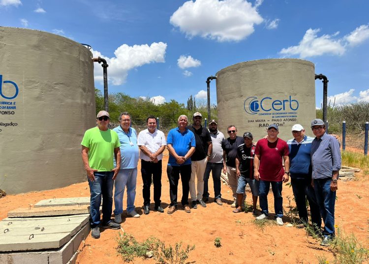 Marcondes acompanha implantação do  novo centro de distribuição na rede de água beneficiando a Várzea, Lagoa do Rancho, Alagadiço, Serrote, Macambira e Bonomão