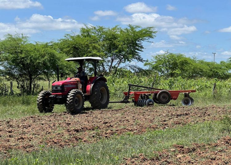 ARRAÇÃO CAIÇARA 01 Prefeitura de Paulo Afonso Prefeitura beneficia 35 produtores do povoado Caiçara I com aração de terra