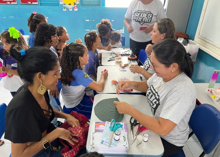 Prefeitura e parceiros realizam ação de serviços em alusão ao aniversário de 23 anos da escola São José, no bairro Boa Esperança