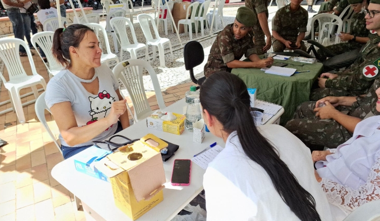 Exército Realiza Ação Cívico Social na Avenida Getúlio Vargas com apoio da Prefeitura de Paulo Afonso