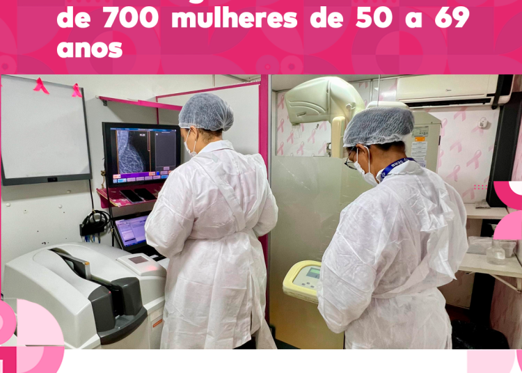 Na primeira semana, Mutirão de Mamografia atende cerca de 700 mulheres de 50 a 69 anos