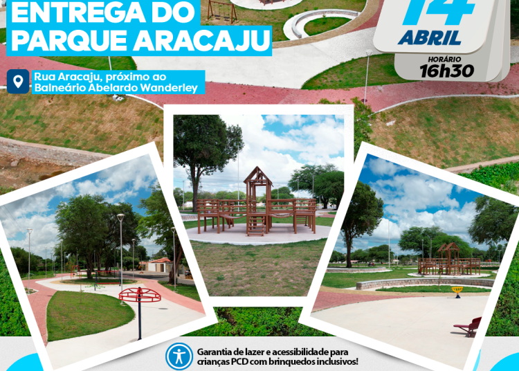 Parque Aracaju será entregue neste domingo (14) garantindo mais lazer e acessibilidade