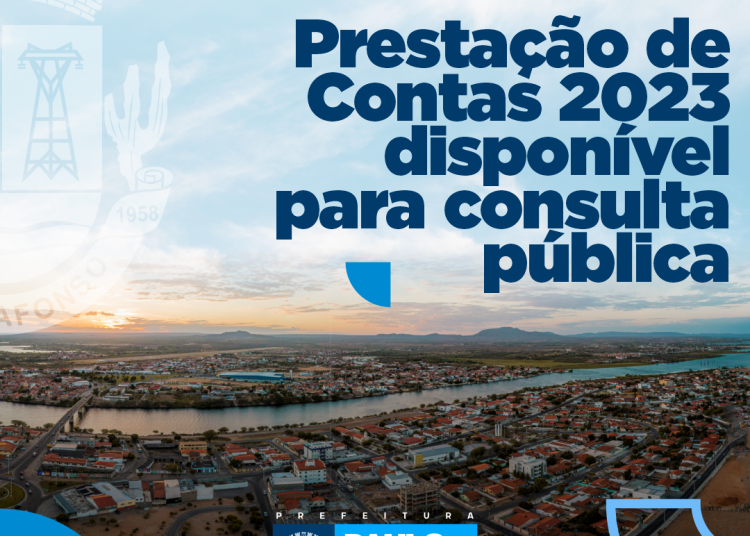 Prestação de Contas 2023 disponível para consulta pública