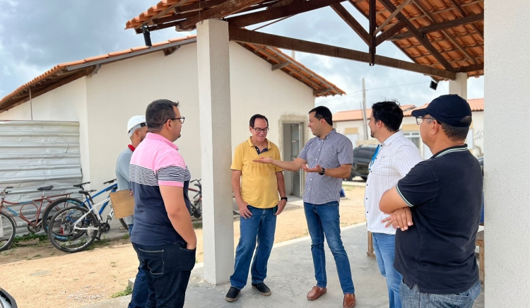 Residencial Francisco Chagas está 80% concluído e obra recebe visita do Administrador do BTN e equipe da empresa responsável