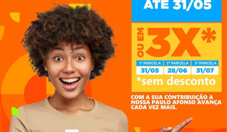 Prazo para pagamento do IPTU com desconto vai até 31 de maio