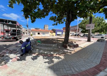 Seinfra segue com a requalificação da Praça da Marieta Ferraz