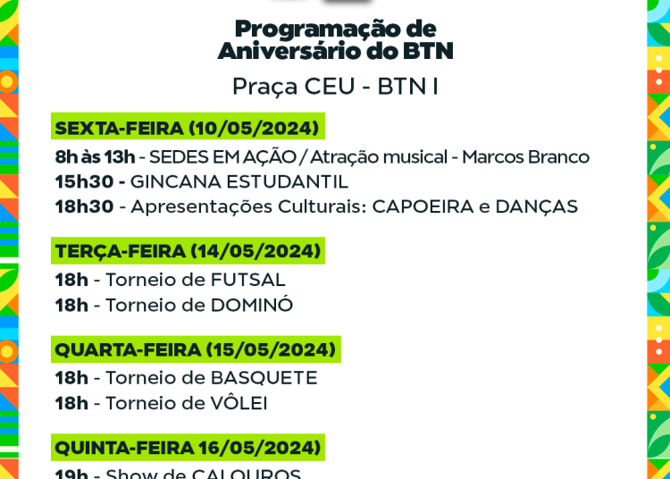 Aniversário do Bairro Tancredo Neves conta com programação esportiva e cultural