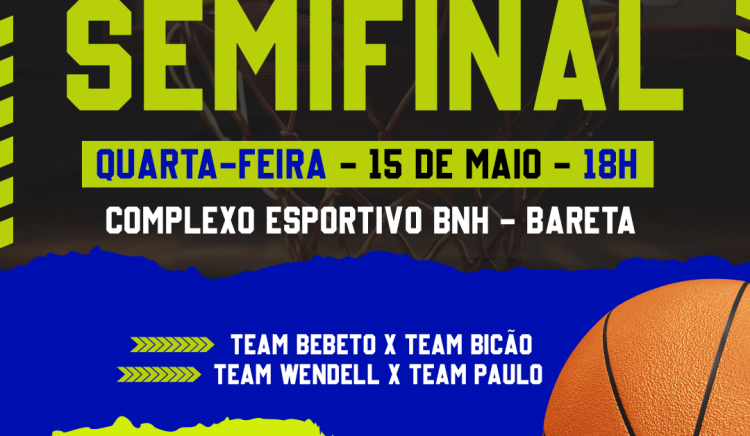 Semifinal do Campeonato de Basquete será nesta quarta-feira (15)