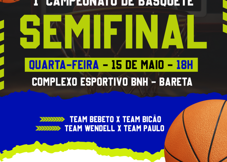 Semifinal do Campeonato de Basquete será nesta quarta-feira (15)