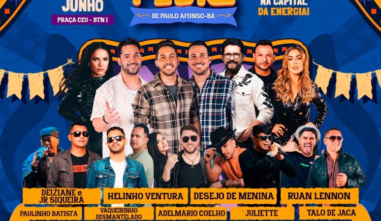 São Pedro do BTN tem início nesta sexta-feira (28) reunindo artistas da terra e grandes atrações