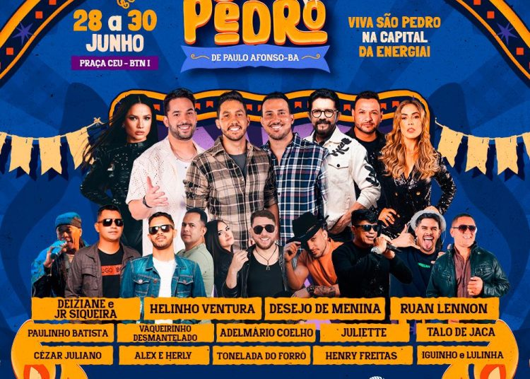 São Pedro do BTN tem início nesta sexta-feira (28) reunindo artistas da terra e grandes atrações