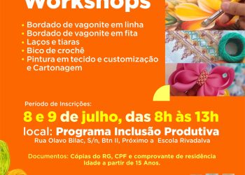 Sedes abre inscrições para workshops nesta segunda-feira (8)