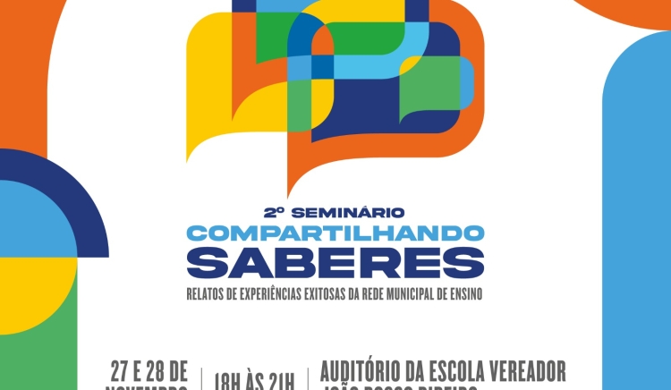 2º Seminário Compartilhando Saberes acontece nesta quarta (27) e quinta (28)