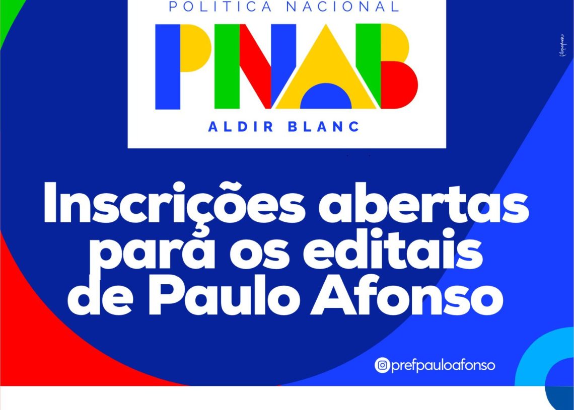 Prefeitura de Paulo Afonso lança editais da PNAB com investimento de mais de R$ 800 mil na cultura