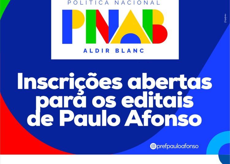 Prefeitura de Paulo Afonso lança editais da PNAB com investimento de mais de R$ 800 mil na cultura